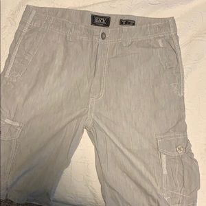 Buckle black cargo shorts. New without tags